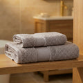Coppia Asciugamani Viso e Ospite Daltex Dubai In Spugna 500gr 100% Cotone CORDA
