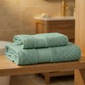 Coppia Asciugamani Viso e Ospite Daltex Dubai In Spugna 500gr 100% Cotone MUSCHIO