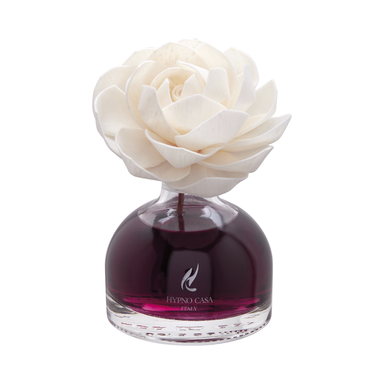 Diffusore con fiore Rosa Mosto d’Autunno 100ML