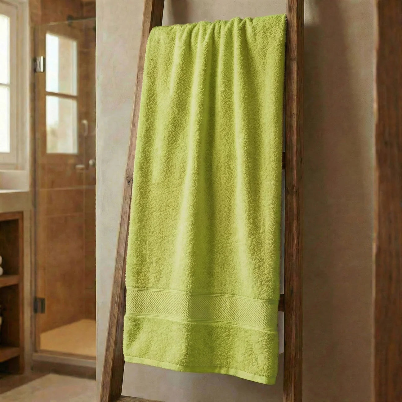 Telo Doccia In Spugna Di Cotone 500 grammi LIME Dubai - Daltex