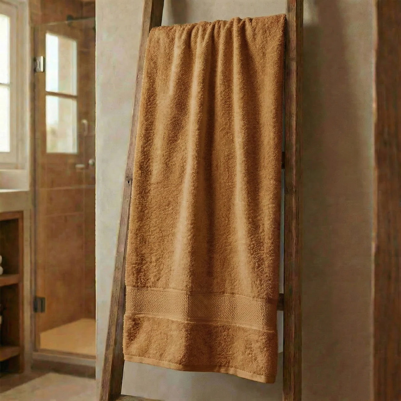 Telo Doccia In Spugna Di Cotone 500 grammi MIELE  Dubai - Daltex