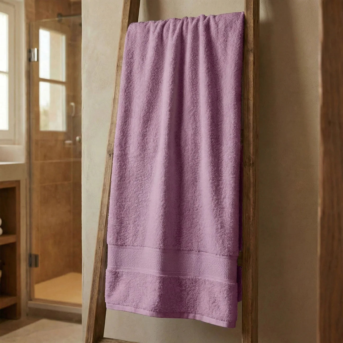 Telo Doccia In Spugna Di Cotone 500 grammi ROSETO Dubai - Daltex