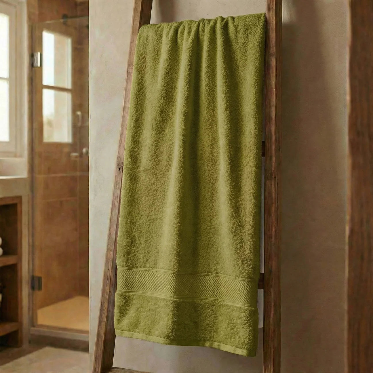 Telo Doccia In Spugna Di Cotone 500 grammi VERDE Dubai - Daltex